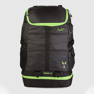 Black Backpack with Compression Straps