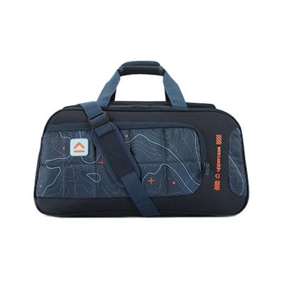 Blue Printed Travel Sustainable Duffel Bag