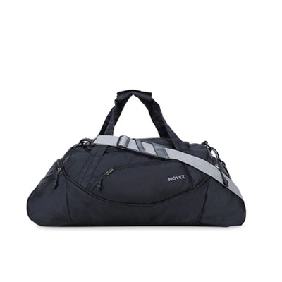 Unisex Black Solid Duffle Travel Bag