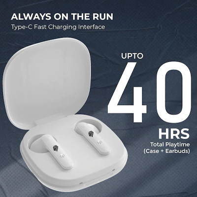 White Solid BUDS NEO AIRPODS Headphones