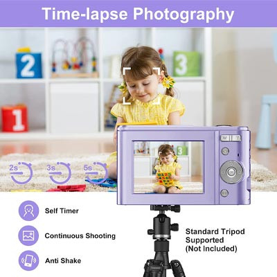 1080P 48MP Kids Camera with 32GB SD Card,