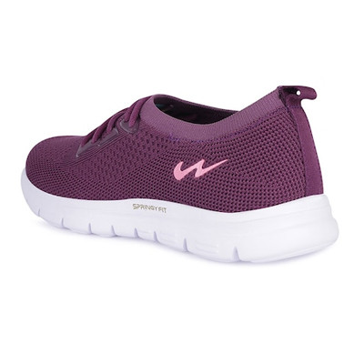 Women Purple Mesh Walking Shoes
