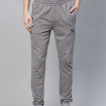 Men Grey Solid Mercedes Track Pants