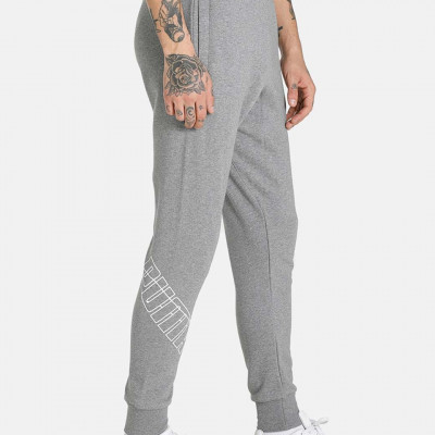 Men Grey Rebel Bold Knitted Track Pants